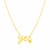 14K Yellow Gold Yes Necklace with Diamond