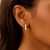 14k Yellow Gold Rectangle Huggie Hoops