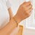 14k Yellow Gold Italian Alternating Paperclip Round Links Bracelet (8.00 mm)