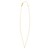 14K Yellow Gold Mini Diamond I Initial Pendant Necklace