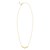 14K Yellow Gold Chevron Necklace