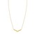 14K Yellow Gold Chevron Necklace