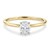 1 Carat Oval Lab Grown IGI G/VS1 Diamond Solitaire Ring in 10K Yellow Gold