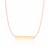 Flat Bar Design Chain Necklace in 14k Rose Gold