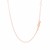 Flat Bar Design Chain Necklace in 14k Rose Gold