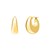 Large Tapered Hoop Earrings in 14K Yellow Gold