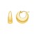 Large Tapered Hoop Earrings in 14K Yellow Gold