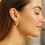 Large Tapered Hoop Earrings in 14K Yellow Gold