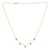 14K Yellow Gold Diamond Flower Necklace