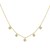 14K Yellow Gold Diamond Flower Necklace