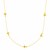 Cross Station Chain Necklace in 14k Yellow Gold