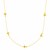 Cross Station Chain Necklace in 14k Yellow Gold