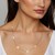 Cross Station Chain Necklace in 14k Yellow Gold