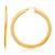 Flat Greek Key Extra Large Hoop Earrings in 14K Yellow Gold