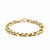 Diamond Cut Curb Chain Bracelet in 14k Yellow Gold (8.80 mm)