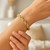 Double Oval Link Chain Bracelet in 14k Yellow Gold (10.00 mm)