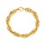 Double Oval Link Chain Bracelet in 14k Yellow Gold (10.00 mm)