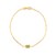 14K Yellow Gold Peridot Paperclip Bracelet (1.50 mm)