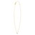 14K Yellow Gold Mini Diamond N Initial Pendant Necklace