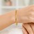 Solid Figaro Bracelet in 14k Yellow Gold  (2.80 mm)