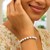 Rhodium Plated Sterling Silver Bold Bead Bracelet (10.00 mm)
