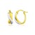 Intertwined Oval Hoop Earrings in 14k Two Tone Gold