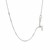 Adjustable Snake Chain in 14k White Gold (0.80 mm)