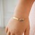 14k Yellow Gold Rainbow Childrens Bracelet (1.00 mm)