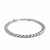 Miami Cuban Semi Solid Bracelet in 14k White Gold  (7.00 mm)