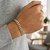 Miami Cuban Semi Solid Bracelet in 14k White Gold  (7.00 mm)
