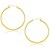 Classic Hoop Earrings in 10k Yellow Gold (1.5x40mm)