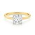 3 Carat Cushion Lab Grown IGI G/VS1 Diamond Solitaire Ring in 10K Yellow Gold