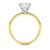 3 Carat Cushion Lab Grown IGI G/VS1 Diamond Solitaire Ring in 10K Yellow Gold