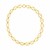 14k Yellow Gold High Polish Oval Mariner Link Necklace (13.8mm)