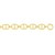 14k Yellow Gold High Polish Oval Mariner Link Necklace (13.8mm)