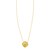 14K Yellow Gold Diamond Clover Pendant Necklace