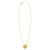 14K Yellow Gold Diamond Clover Pendant Necklace