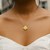 14K Yellow Gold Diamond Clover Pendant Necklace