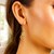 Fancy Polished Double Helix Dangling Earrings in 14k Two Tone Gold