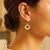 Open Circle Dangle Earrings in 14k Yellow Gold