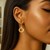 Open Circle Dangle Earrings in 14k Yellow Gold