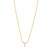 14K Yellow Gold Mini Diamond Y Initial Pendant Necklace