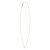 14K Yellow Gold Mini Diamond Y Initial Pendant Necklace