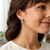 Classic Hoop Earrings in 14k White Gold (4x25mm)