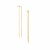 14k Yellow Gold Double Chain Style Drop Earrings