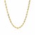 Solid Diamond Cut Rope Chain in 10k Yellow Gold (3.00 mm)