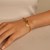 Heart Accent Toggle Bracelet in 14k Yellow Gold (4.80 mm)