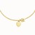 Heart Accent Toggle Bracelet in 14k Yellow Gold (4.80 mm)