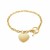 Heart Accent Toggle Bracelet in 14k Yellow Gold (4.80 mm)