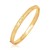 Fancy Diamond Cut Bangle in 14k Yellow Gold (6.0mm)